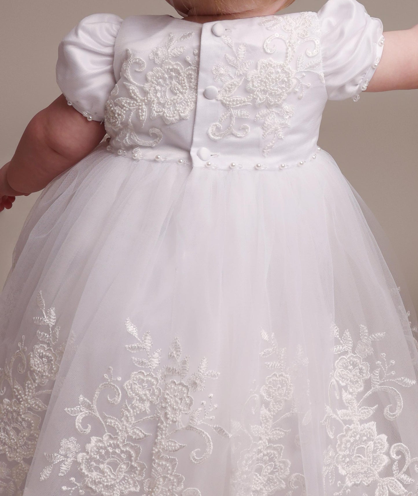 Alexa - Christening Gown with Bonnet