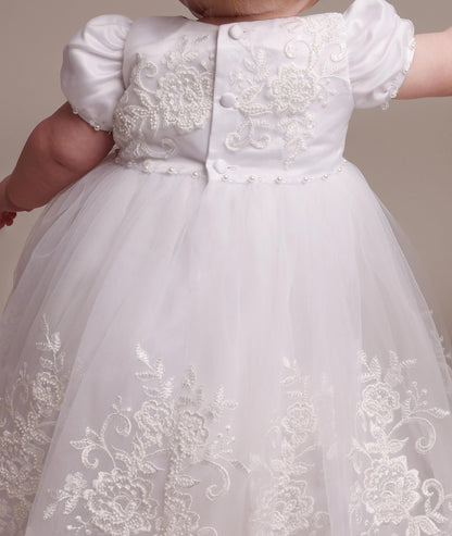 Alexa - Christening Gown with Bonnet