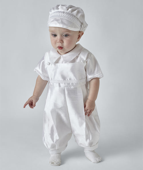 BEN - Baby Boys Christening Romper - 3 piece set