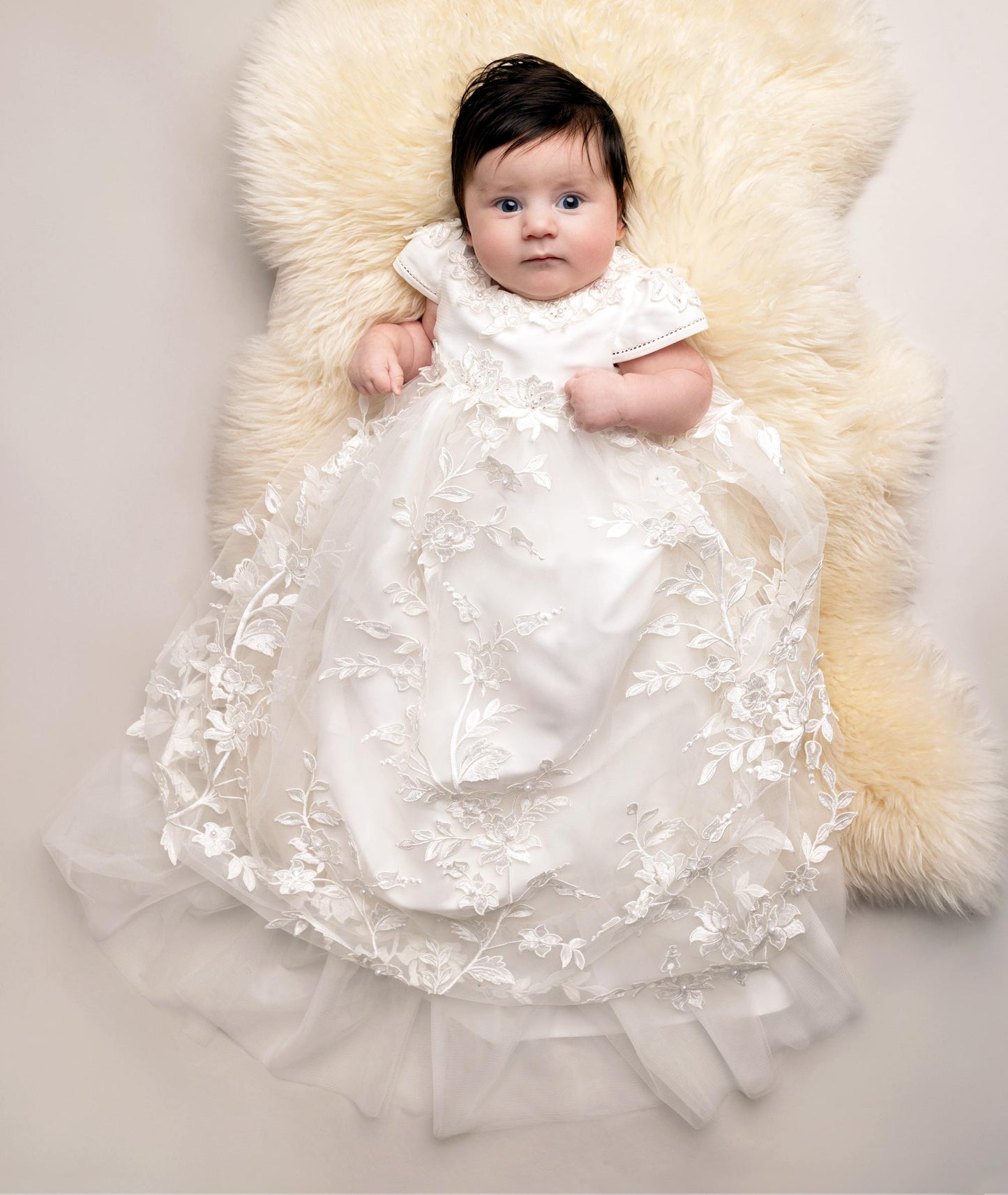 Krystal - Ivory Christening Gown