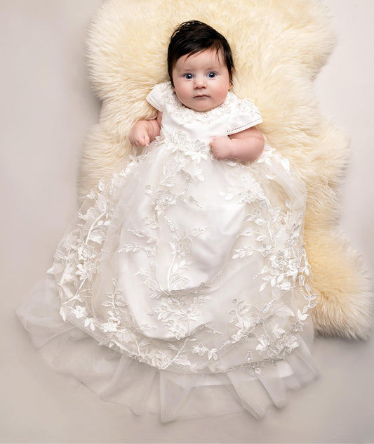 Krystal - Ivory Christening Gown