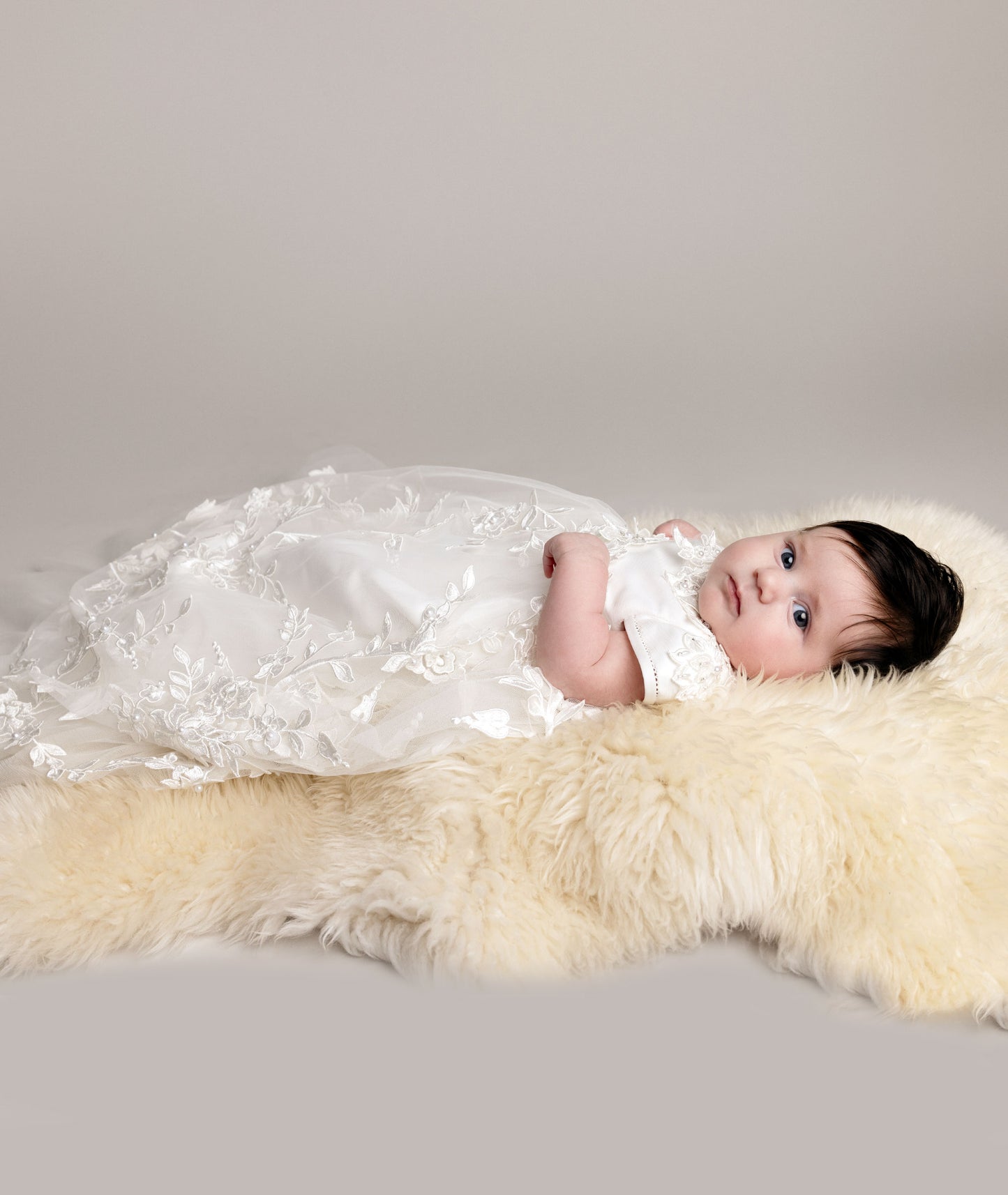 Krystal - Ivory Christening Gown