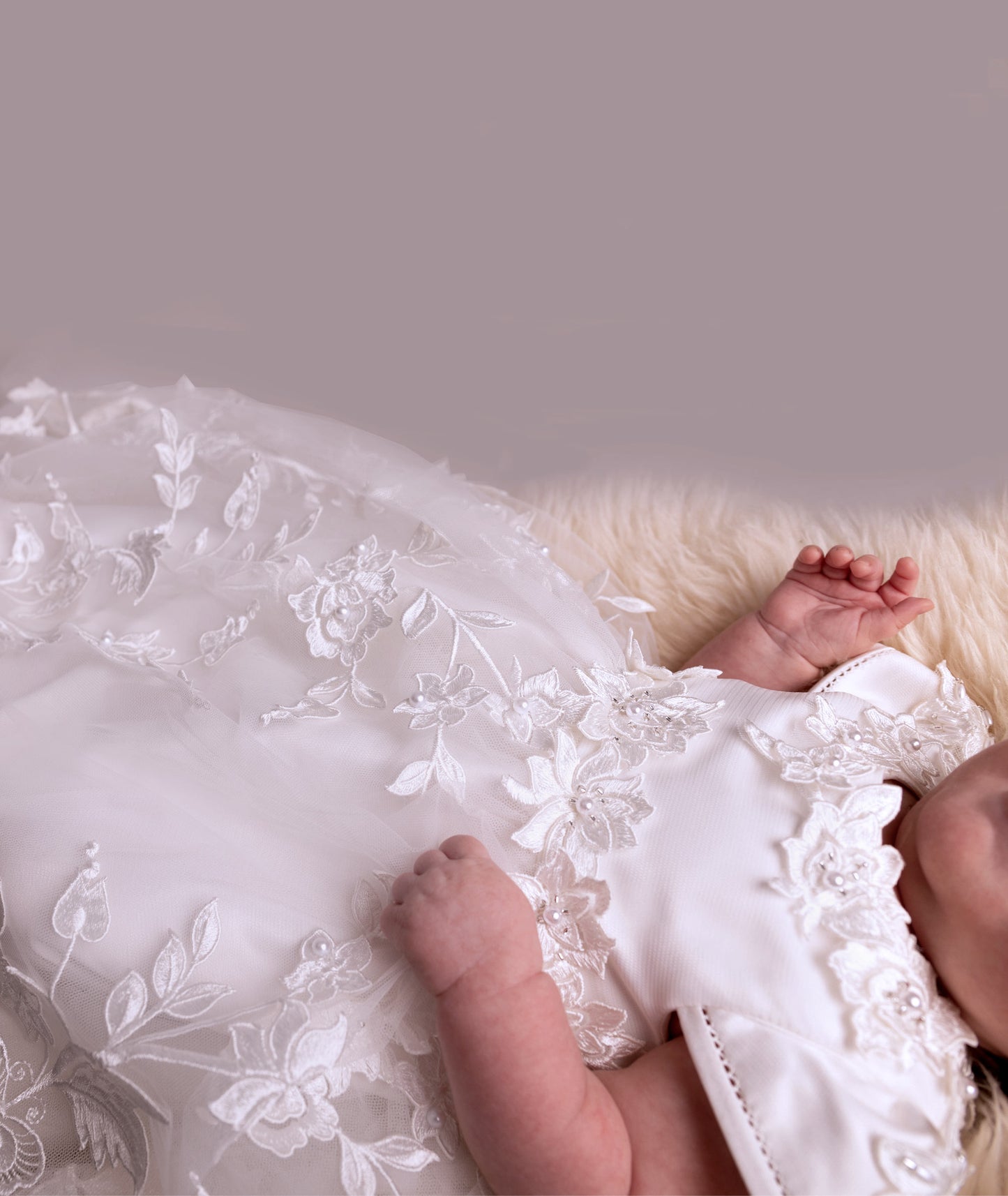 Krystal - Ivory Christening Gown