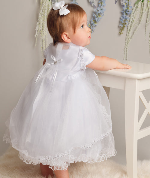 L321 - Christening Dress - 3 piece set