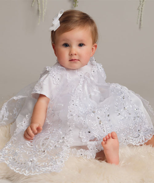 L528 - Christening Dress - 3 piece set