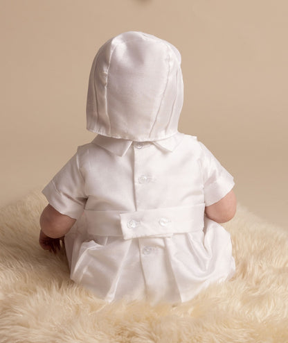 ARLO - Baby Boys Christening Romper with hat