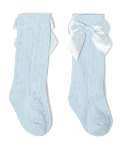 Lara - ¾ Knee high ribbed girls socks