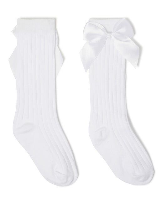 Lara - ¾ Knee high ribbed girls socks