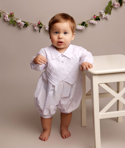 Patrick - Christening Romper - 2 piece set